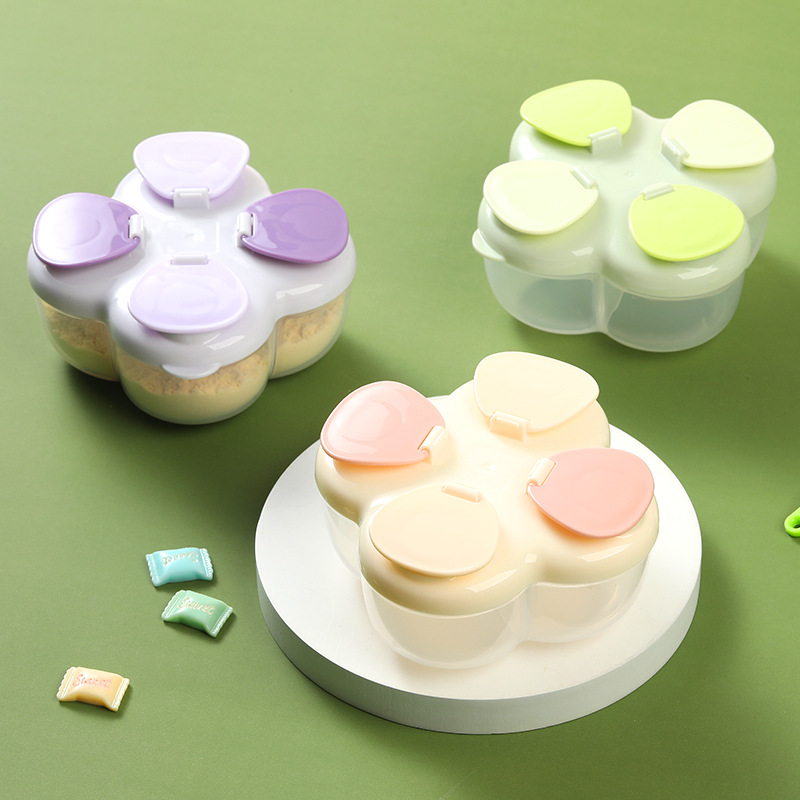 Baby Food Lactogen - Contenitore Portatile Clover a 4 Scomparti