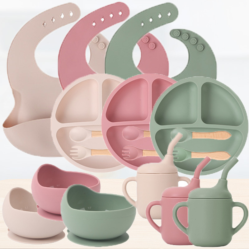 Baby Food Bites - Set di stoviglie in silicone per